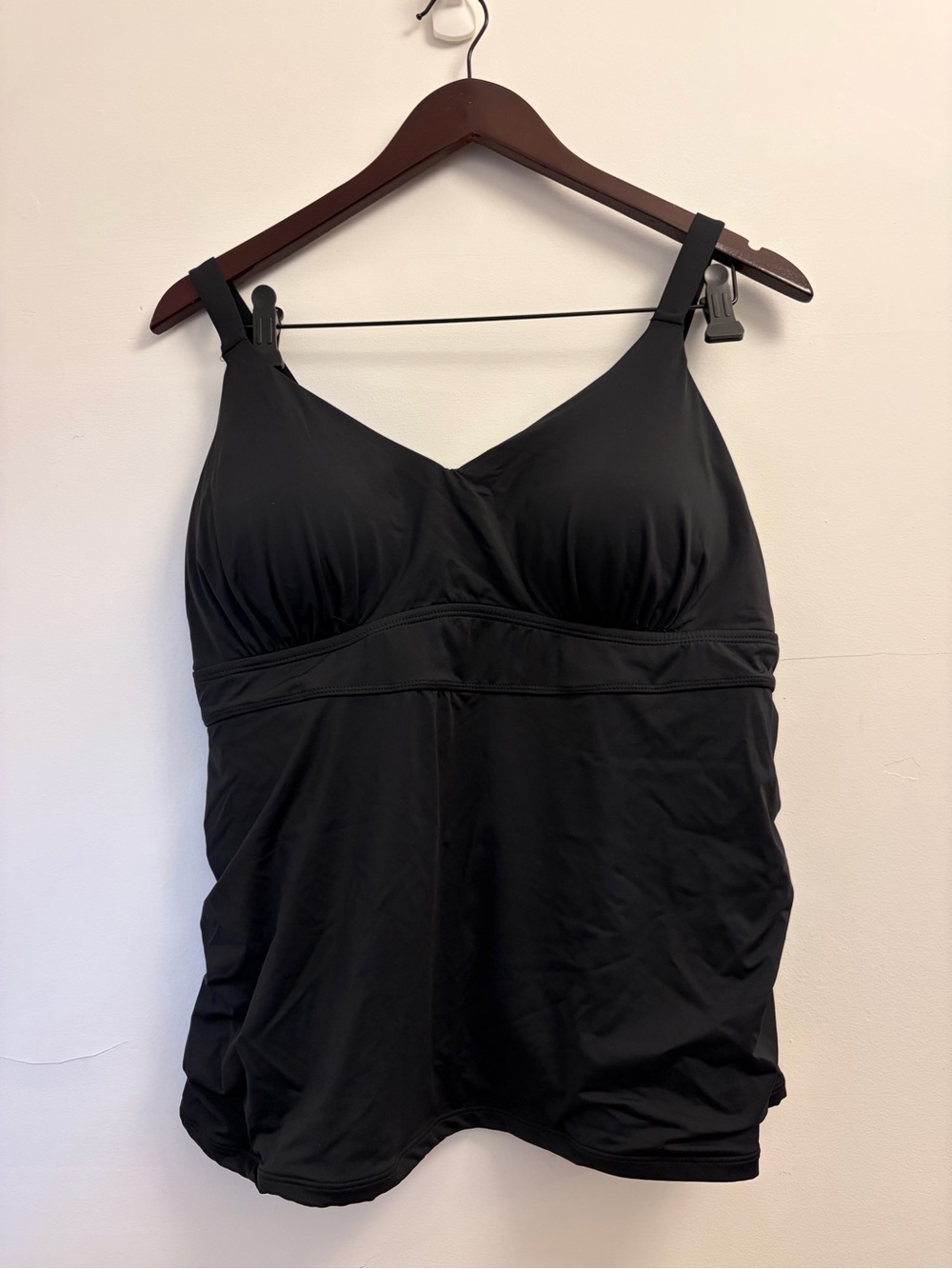knix Black Tankini Top with Built-In Support